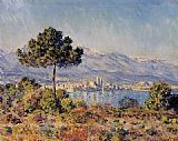 Claude Monet Famous Paintings - View of Antibes from the Notre-Dame